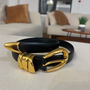 Madewell Black and Gold Women's Belt